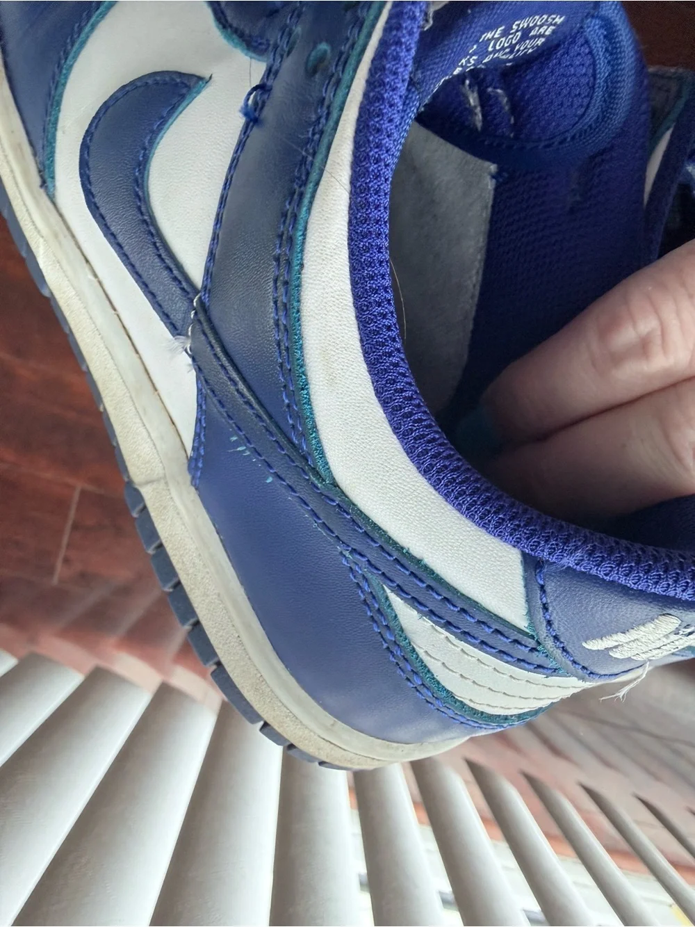 Nike 4Y dunks- Royal blue